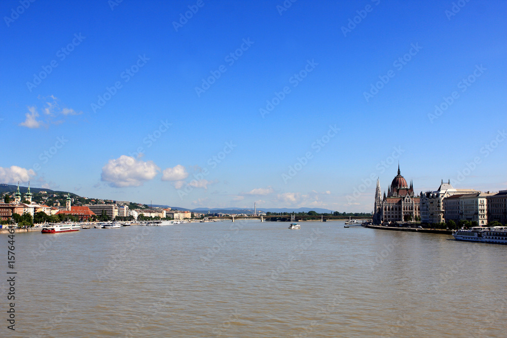View of Budapest and Danube river, Hungary