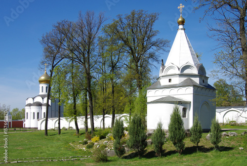 Dzerzhinsky, Russia - May, 2017: Ugresha Monastery in spring day photo