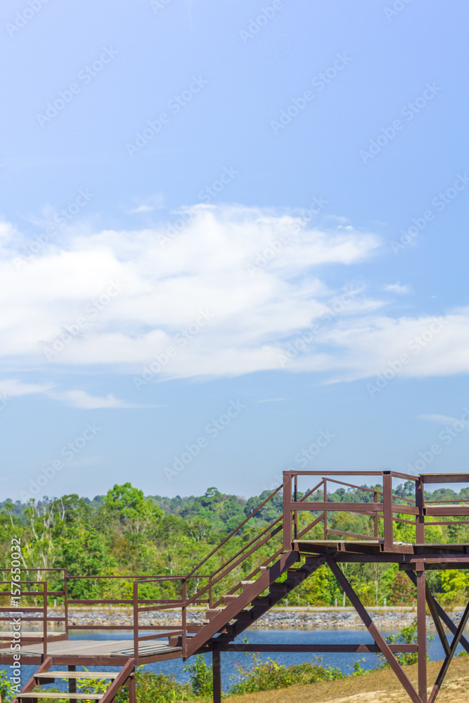 Beauty landscape with blue sky in the forest. Beauty landscape with blue sky in the forest.