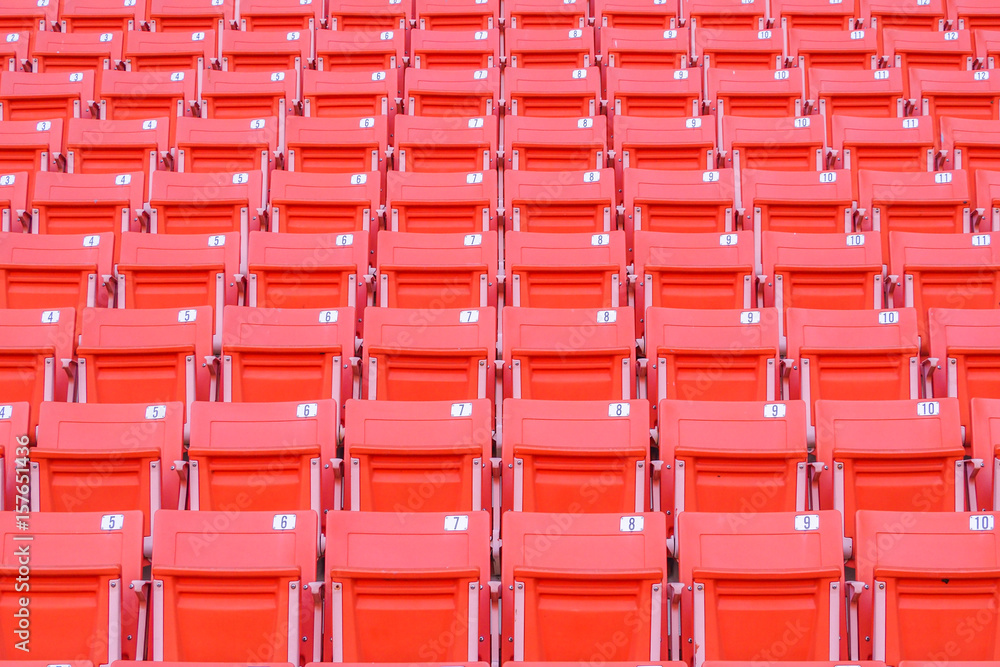 Naklejka premium Rows of empty seat