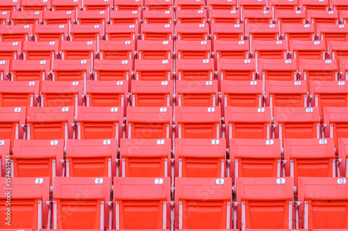 Rows of empty seat