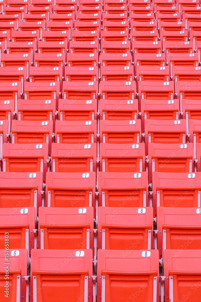 Fototapeta premium Rows of empty seat