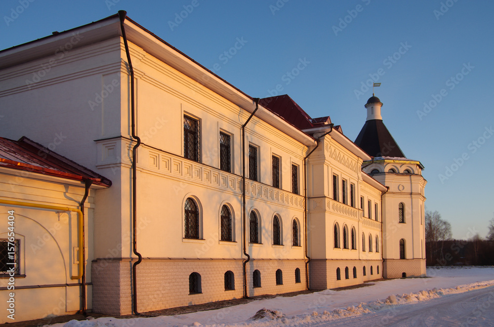 Fototapeta premium ROSTOV, RUSSIA - January, 2017: Holy Trinity Saint Serguius Varnickiy monastery in Rostov