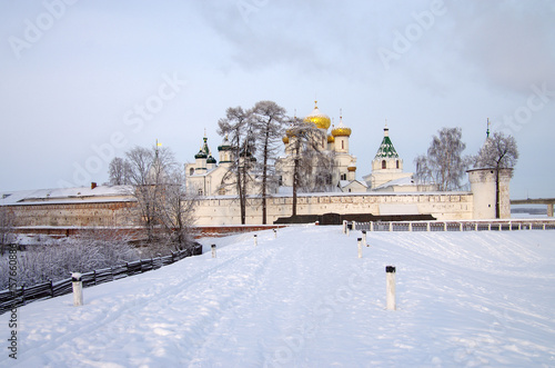 KOSTROMA, RUSSIA - January, 2017: Ipatyevsky Monastery in winter day