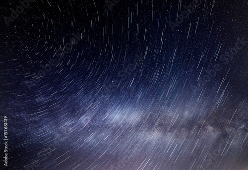 Star trails Photography, and the light cloud of the milky way, star trails, star trek photo