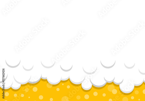 Beer foam texture. Vector illustration.