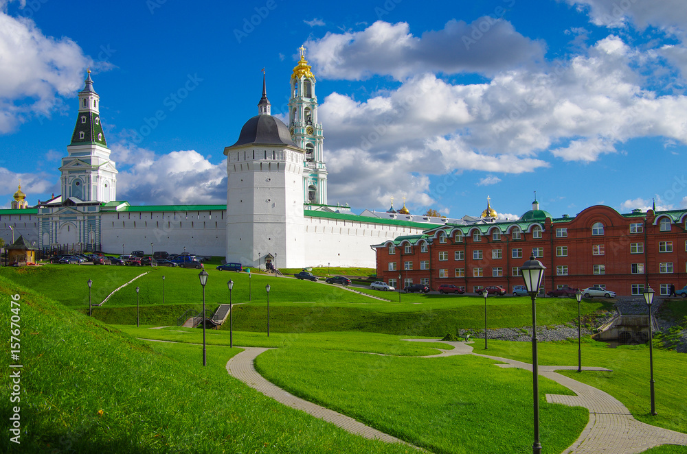 SERGIYEV POSAD, RUSSIA - October, 2016: Trinity Sergius Lavra in Sergiev Posad SERGIYEV POSAD, RUSSIA - October, 2016: Trinity Sergius Lavra in Sergiev Posad