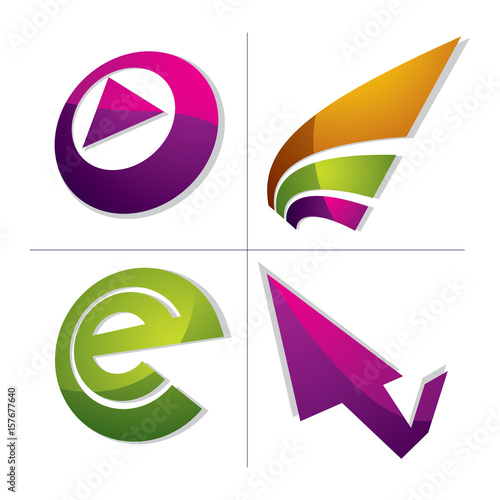 Set of three-dimensional ab...