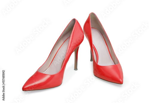 Fashion red female shoes