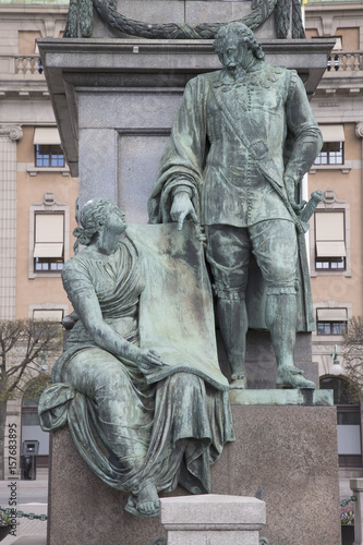 Gustav II Adolf Statue by Archeveque, Stockholm