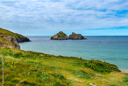 Slika na platnu Carter's Rocks at Holywell Bay near Newquay, Cornwall, UK