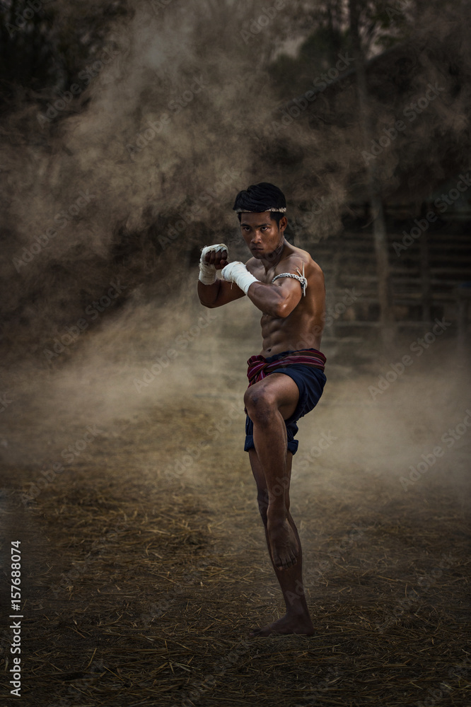 muay thai,Thai boxing vintage style,Thailand