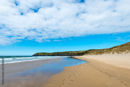 Perran Sands and Ligger Point  Cornwall  UK