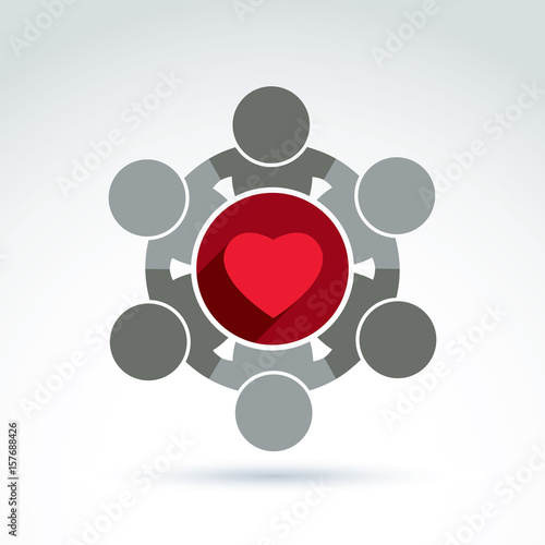 Vector donation symbol, cha...