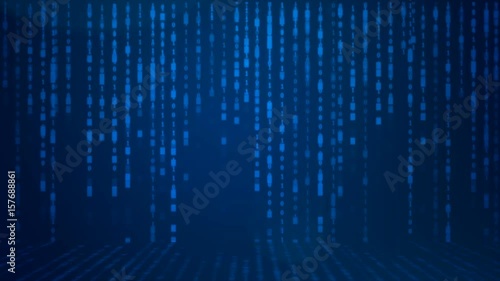 Wallpaper Mural 4K Abstrack background row of random digital binary text drop down with grain for technology and futuristic concept Torontodigital.ca