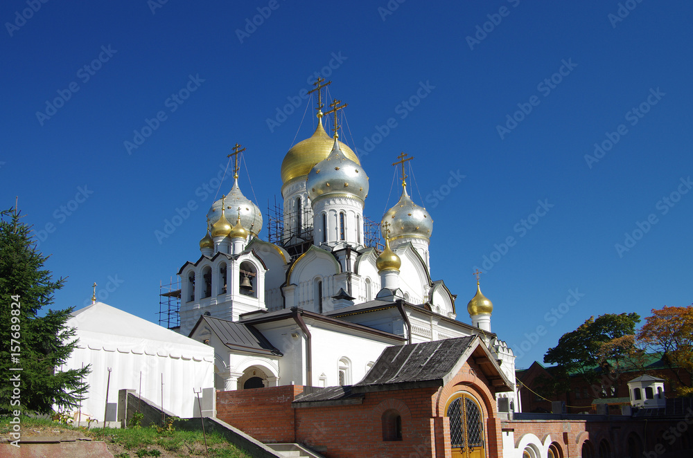 MOSCOW, RUSSIA - September 21, 2015: Conception Convent in autumn day