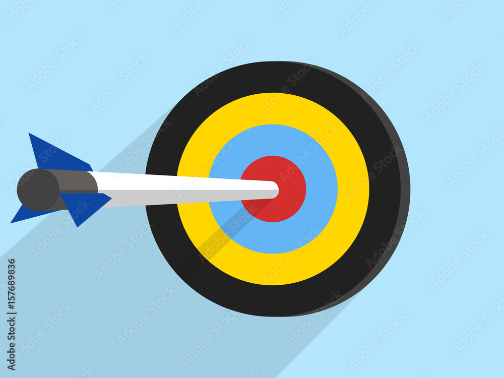 Target With Arrow Vector Icon Target With Arrow Vector Icon