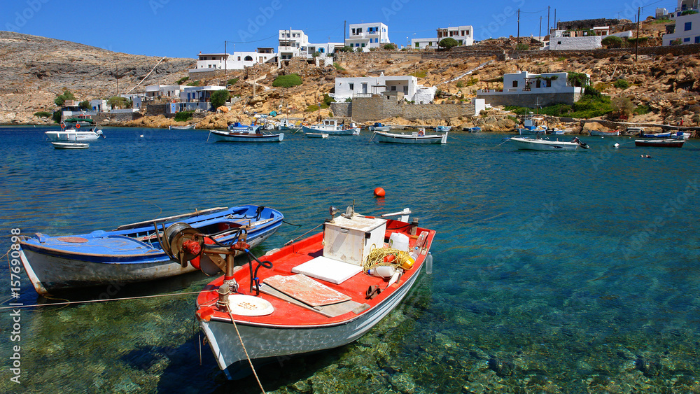Photo of picturesque island of Sifnos on a summer morning, Cyclades, Greece
