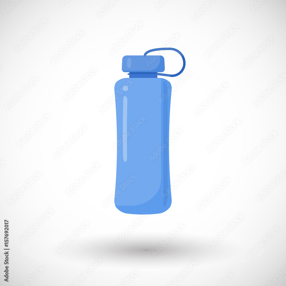 Water bottle flat vector icon Water bottle flat vector icon