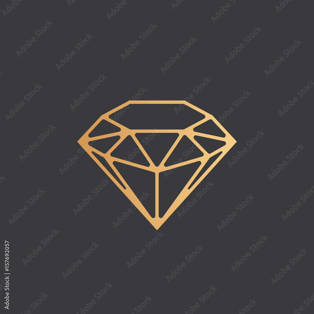 Diamond icon, vector illustration Diamond icon, vector illustration