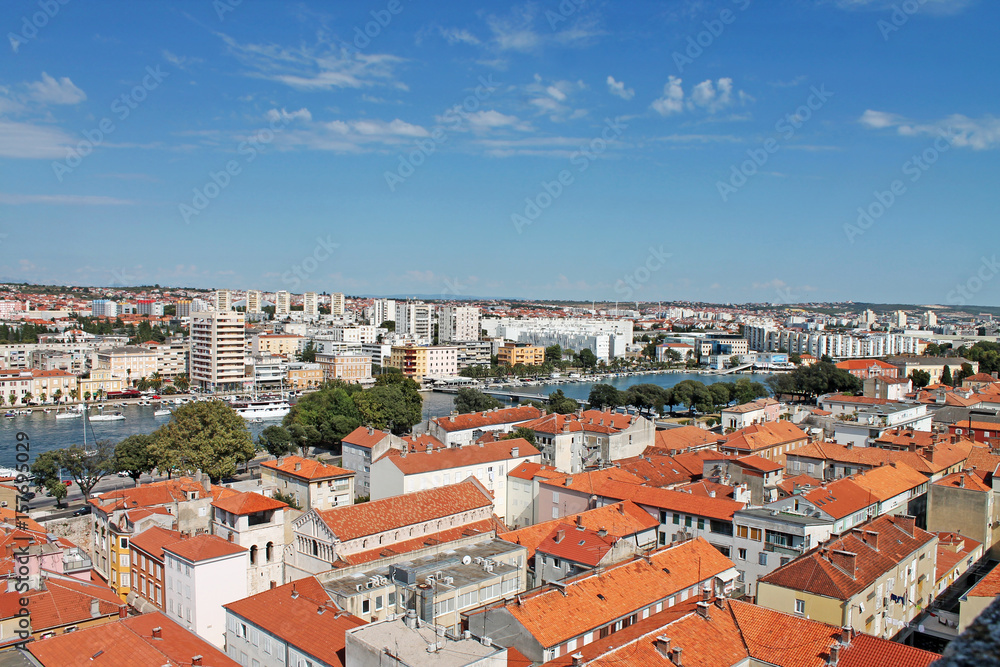 Panoramic view of Zadar. Croatia. Northern Dalmatia. 
