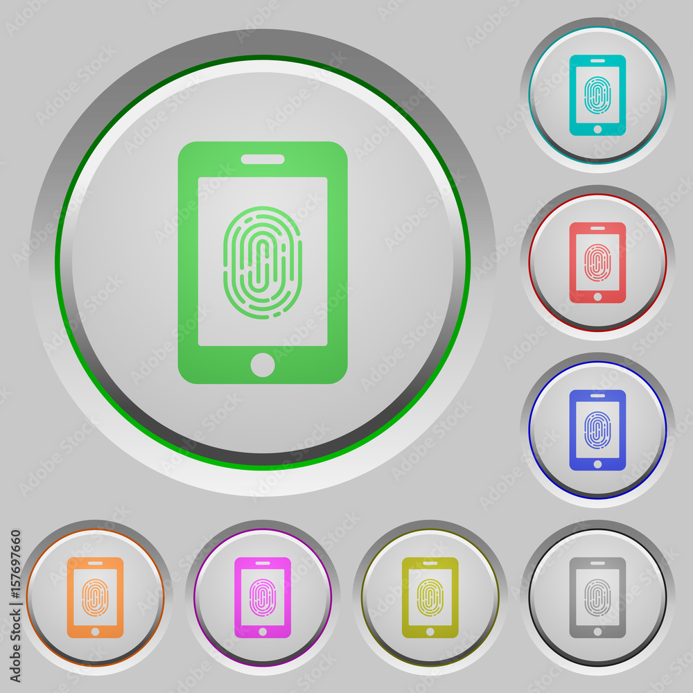 Smartphone fingerprint identification push buttons Smartphone fingerprint identification push buttons