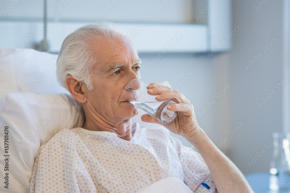 Senior man at hospital Senior man at hospital
