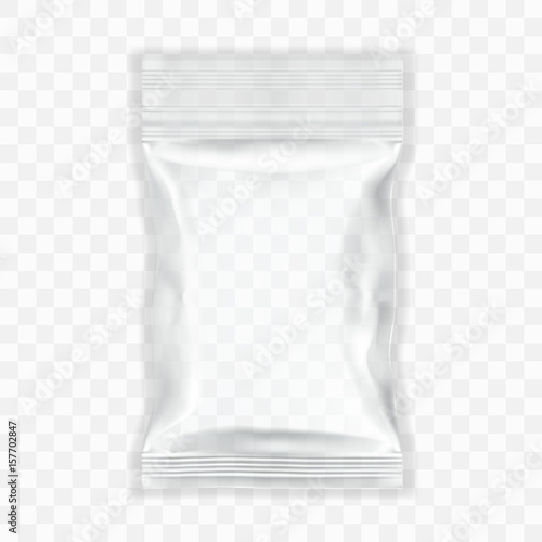 Transparent Blank Filled Plastic Bag