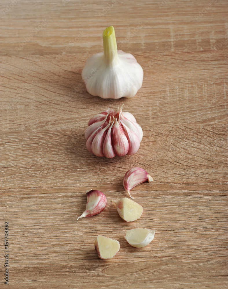 garlic. whole garlic bulb and garlic cloves garlic. whole garlic bulb and garlic cloves