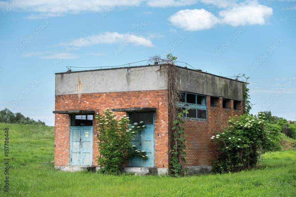 Old abandoned brick building