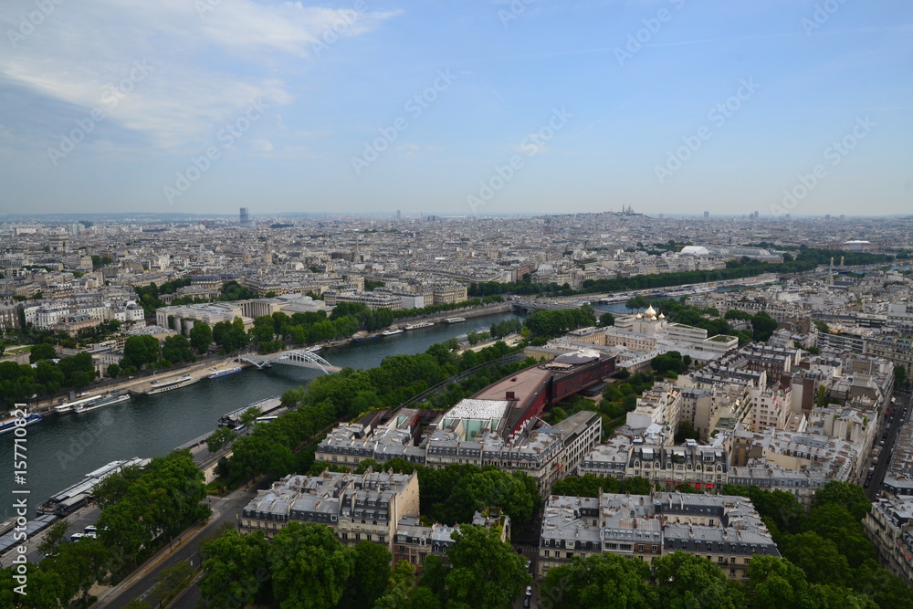 Paris - panorama from Tour Eiffel