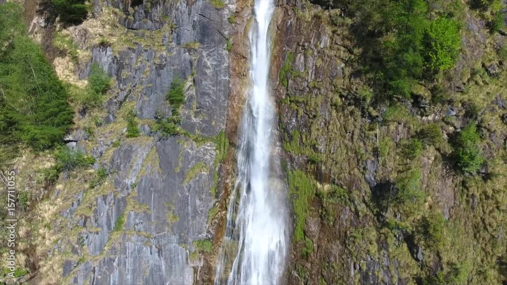 Valtellina - Waterfall in a forest Valtellina - Waterfall in a forest