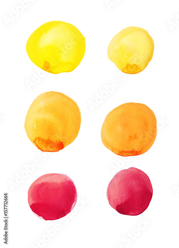 abstract watercolor on white background