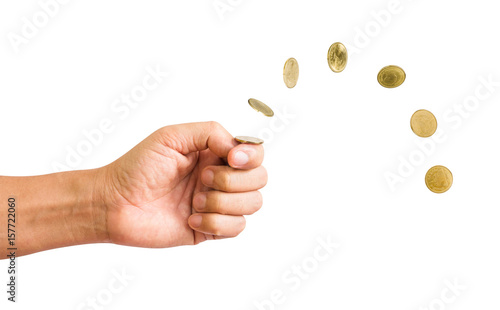 Hand flip a coin