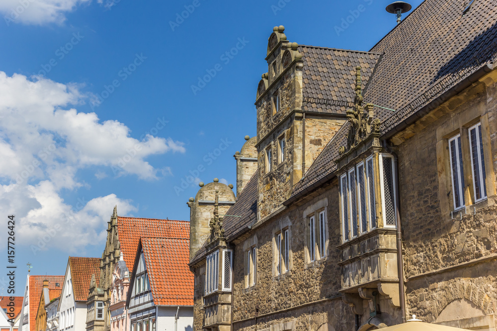 Obraz premium Decorated facades at the central market square of Stadthagen