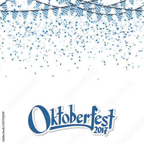 Oktoberfest garlands with confetti