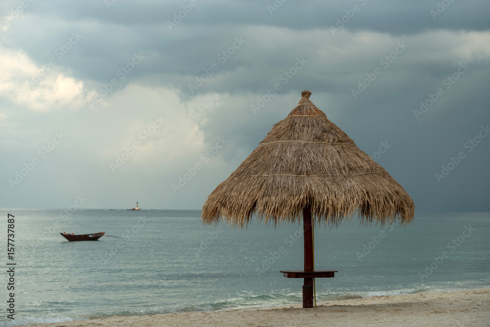 Evening on a tropical island Evening on a tropical island