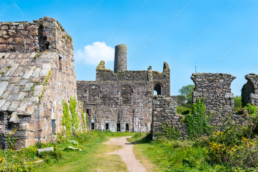 The extensive complex at Marriott's Shaft, South Wheal Frances, near Carnkie, Redruth, Cornwall, UK is sometimes known as the Cathedral of Cornish Mining. The extensive complex at Marriott's Shaft, South Wheal Frances, near Carnkie, Redruth, Cornwall, UK is sometimes known as the Cathedral of Cornish Mining.