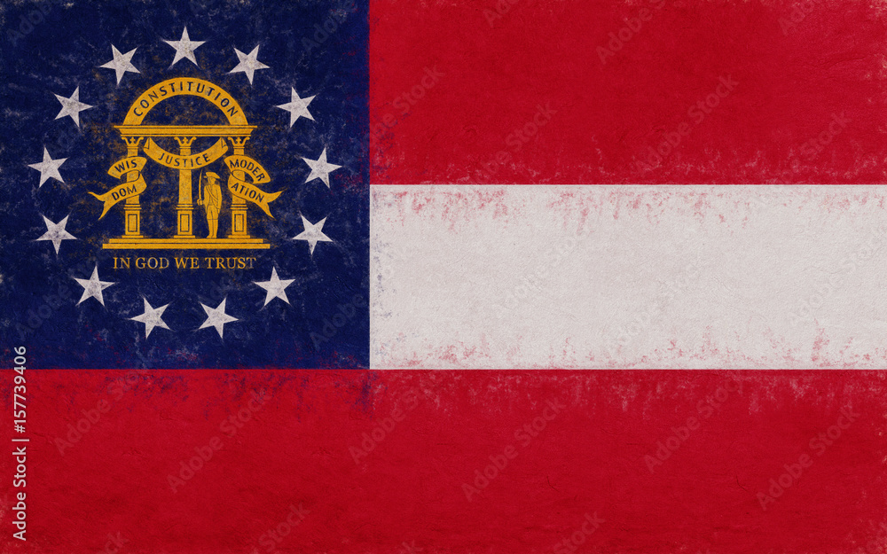 Flag of Georgia Grunge
