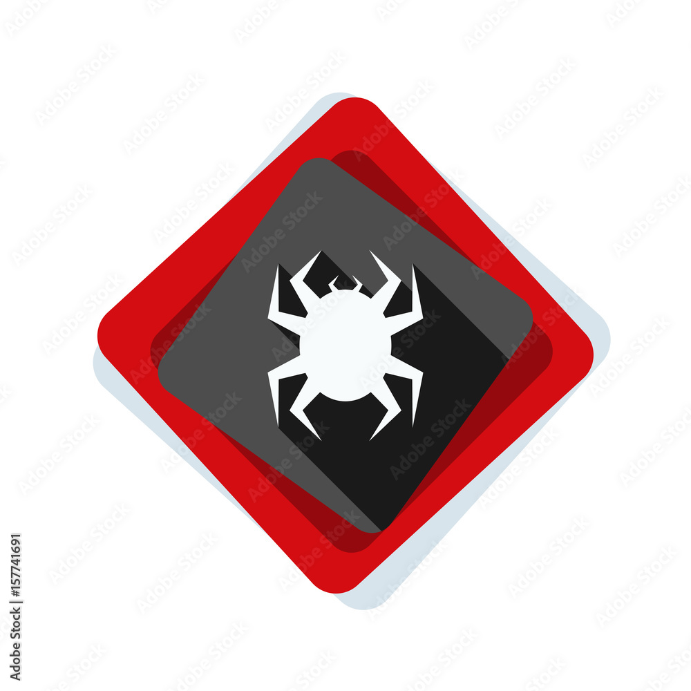 Virus hazard sign illustration Virus hazard sign illustration