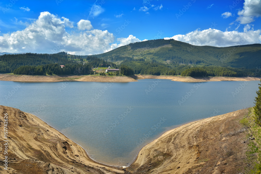 Mountain lake in Transylvania