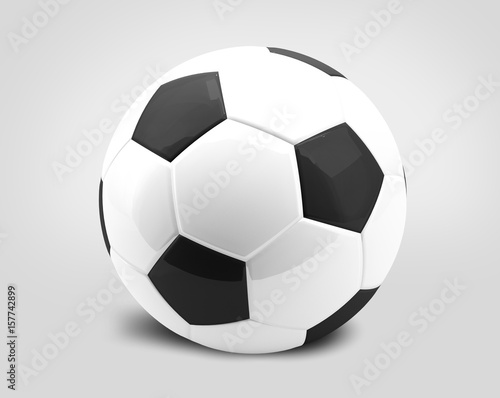 3d rendering football soccer ball