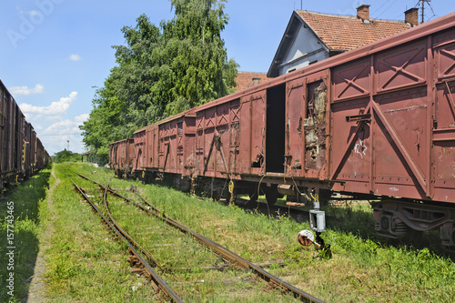 Old railway wagons