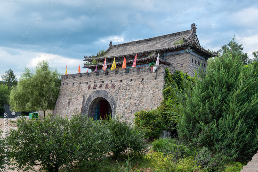 Gatehouse at Yehe Ancient City, a C16 fortified town located 30km south east of Siping, Jilin, China. 