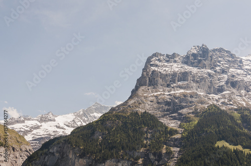 Grindelwald, Dorf, Eiger, Eigernordwand, Schweizer Berge, Alpen, Grindelwaldgletscher, Wanderweg, Frühling, Sommer, Schweiz