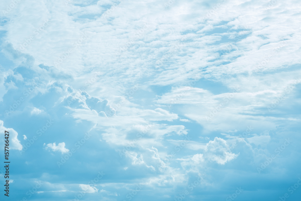 Blue Sky and cloud for background.