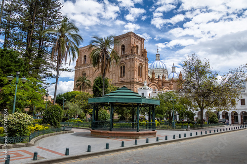 Park Calderon and Inmaculada Concepcion Cathedral - Cuenca, Ecuador photo