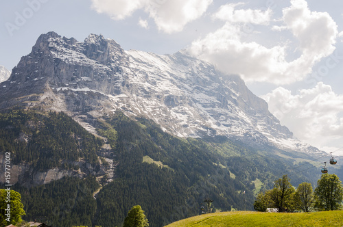 Grindelwald, Dorf, Eiger, Eigernordwand, Alpen, Schweizer Berge, Berner Oberland, Wanderweg, First, Frühling, Sommer, Schweizer Berge, Schweiz