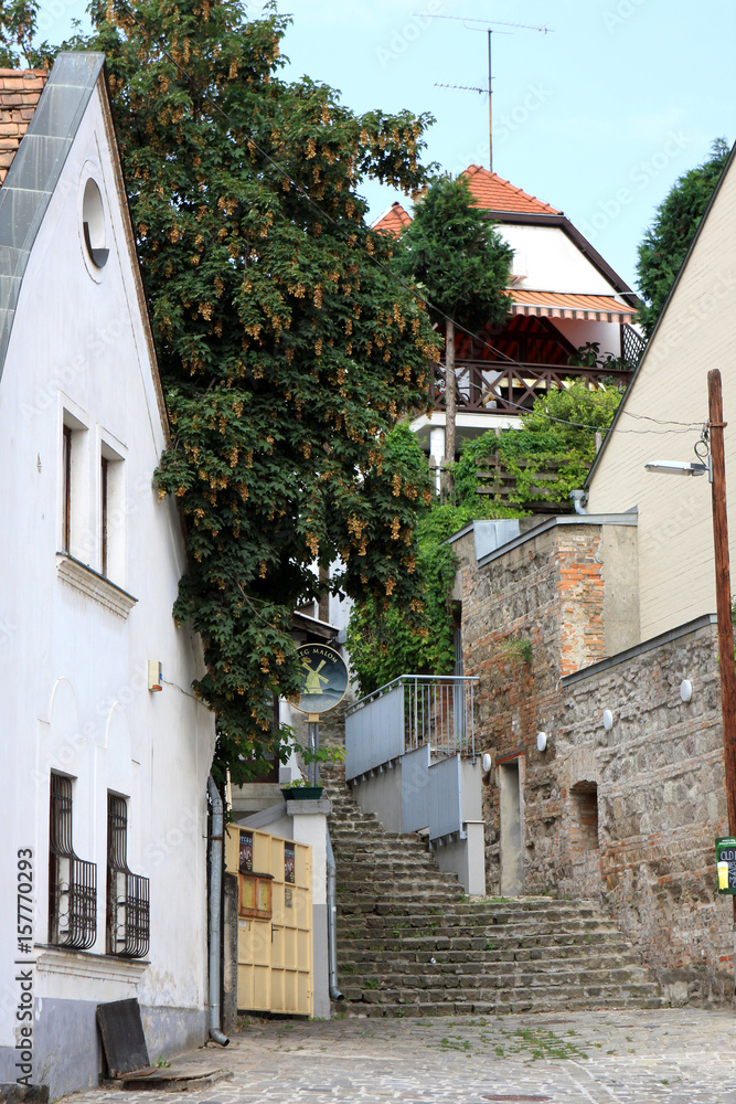 View of typical street of Szentendre in Hungary