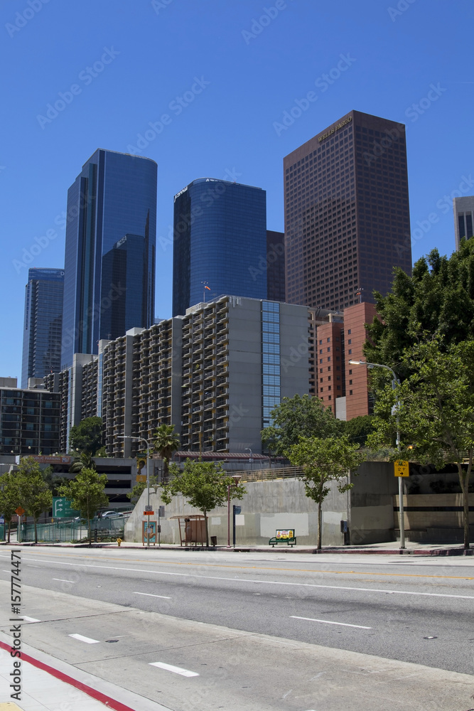Los Angeles downtown buidlings and skyscrappers